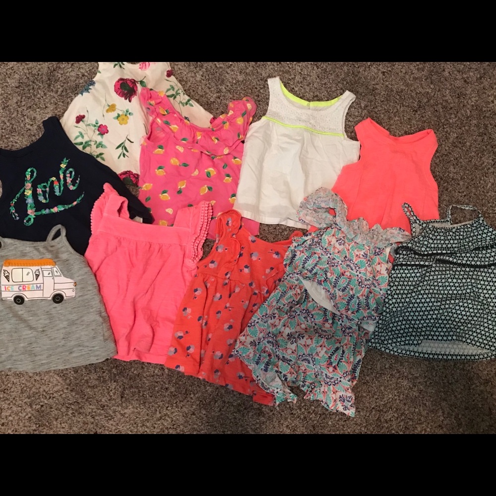 Toddler girls summer tops